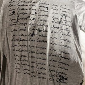 Gray Juicy Couture top, size small